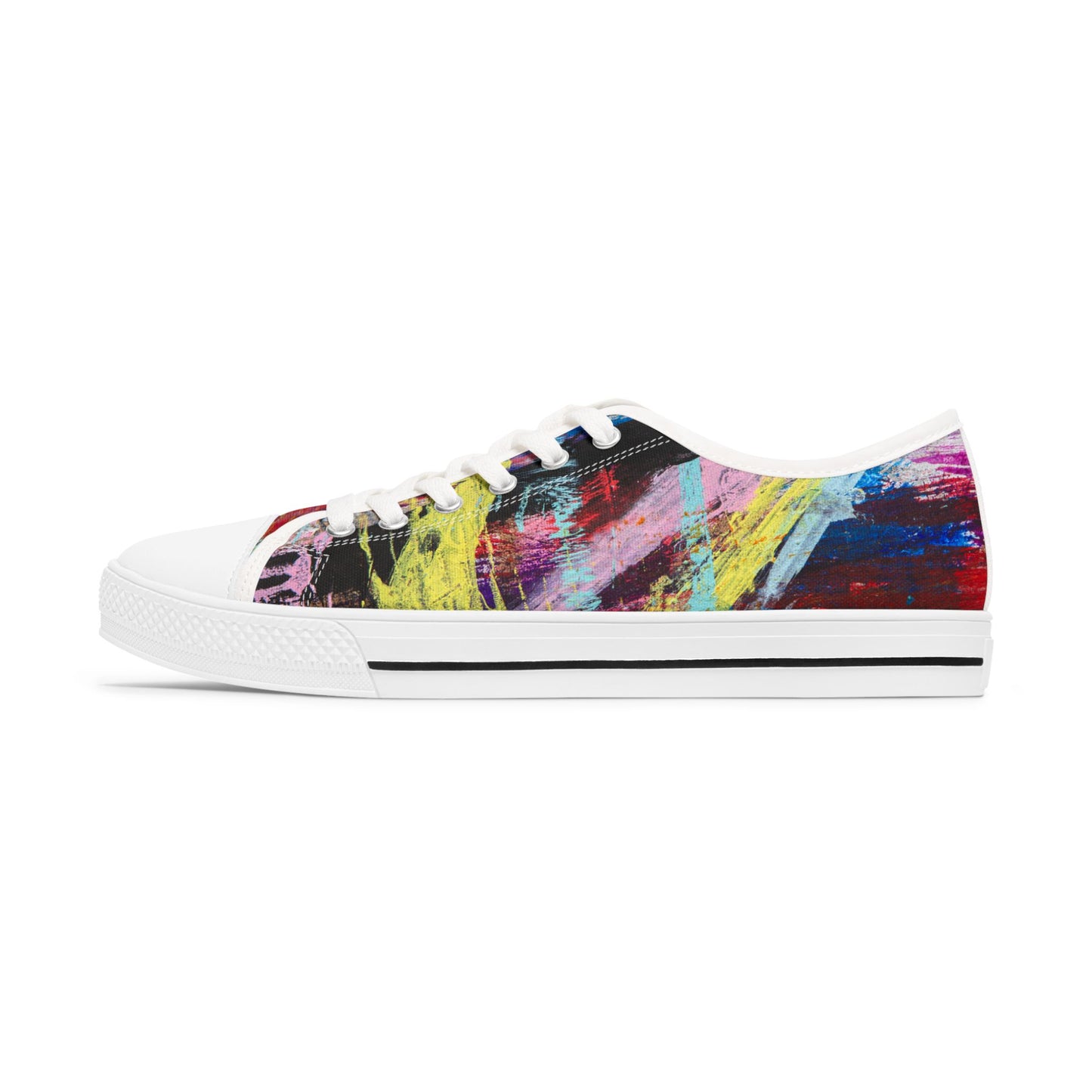 Flickering Shards - Women's Low Top Sneakers