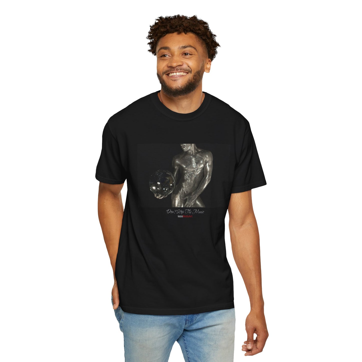 Don't Stop The Music - Mens Cotton Tee