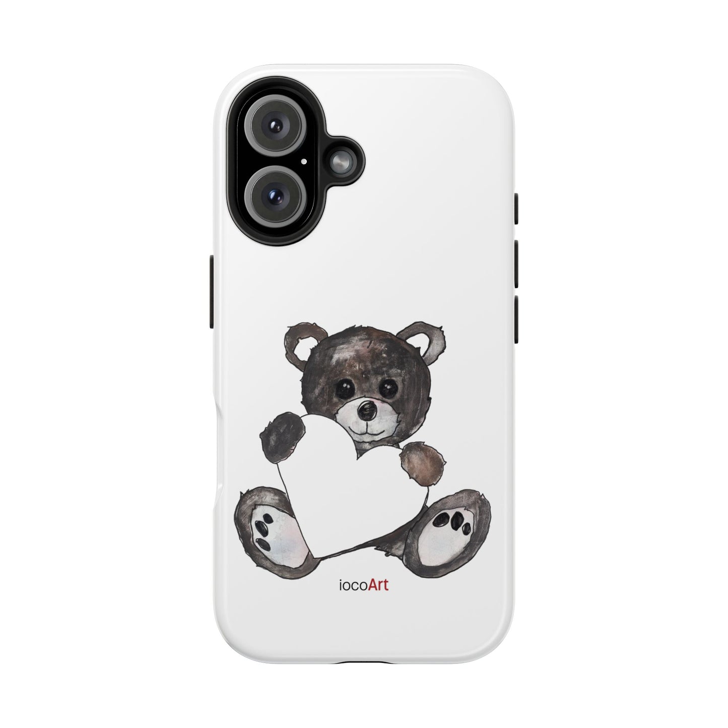 Teddy Bear, BlackBrown - Tough Phone Cases