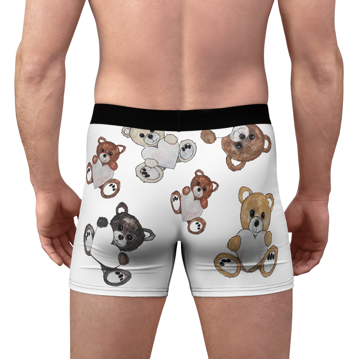 Teddy Bear Hearts - Men's Boxer Briefs
