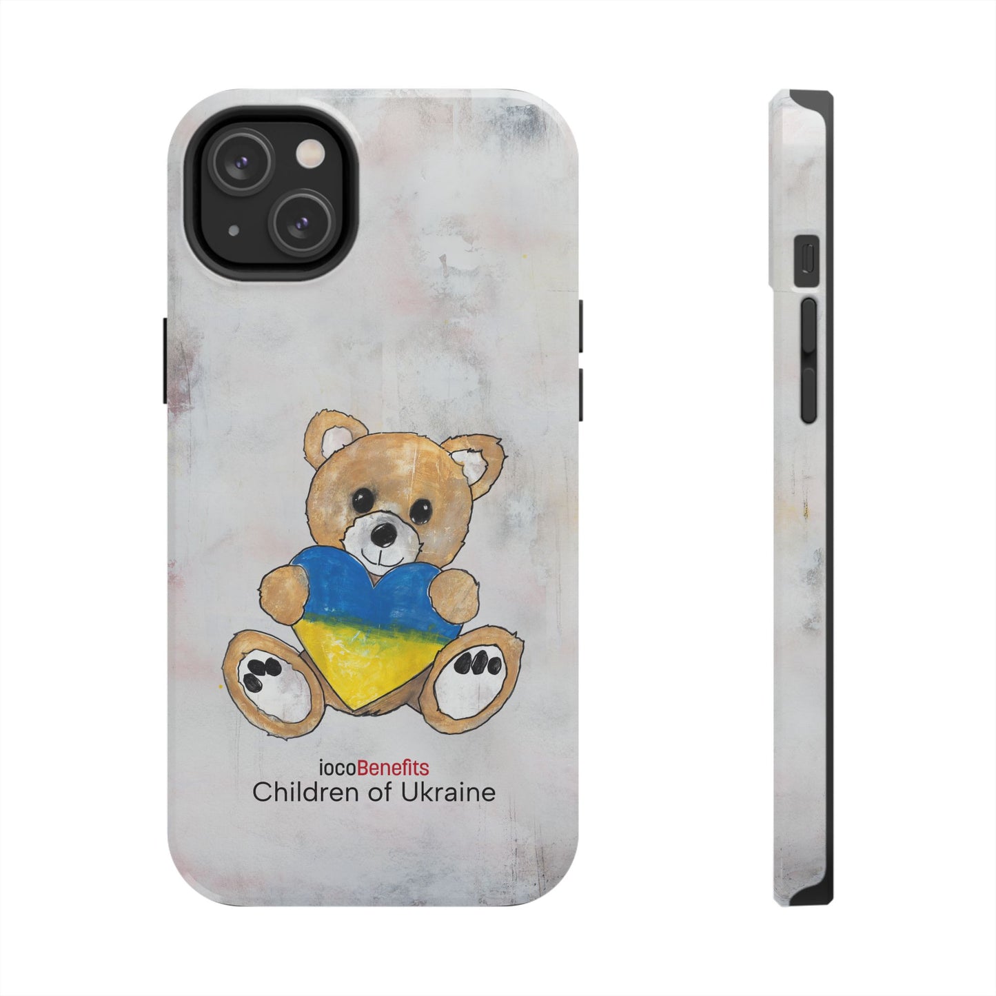Teddy Bear Golden, Ukraine Heart - Tough Phone Cases