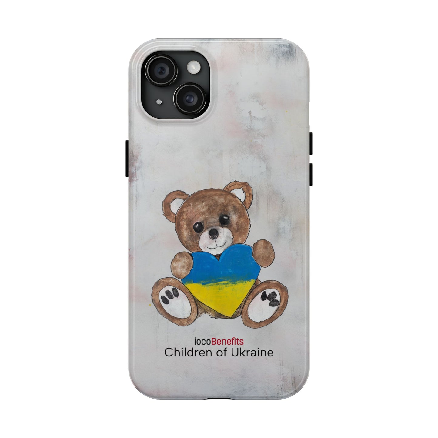 Teddy Bear Brown, Ukraine Heart - Tough Phone Cases
