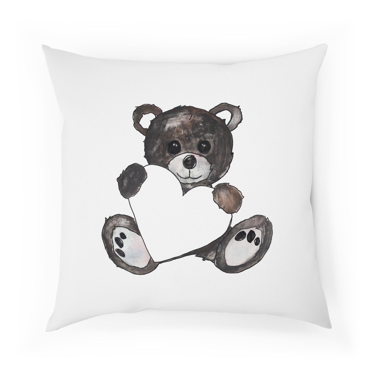 Teddy Bear, BlackBrown - Cushion