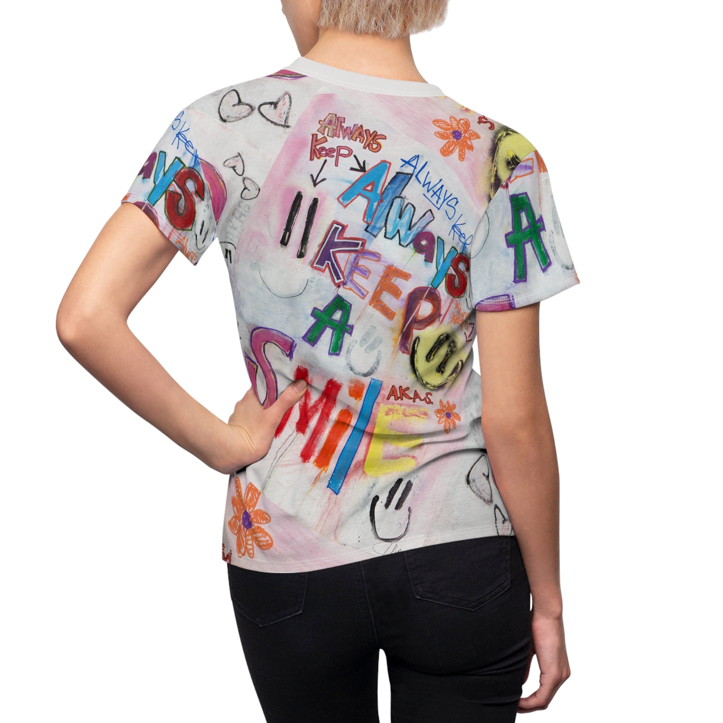 Always Keep A SMILE - Women's Cut & Sew Tee