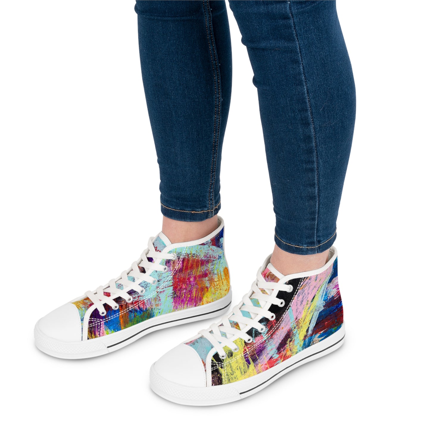 Flickering Shards - Women's High Top Sneakers