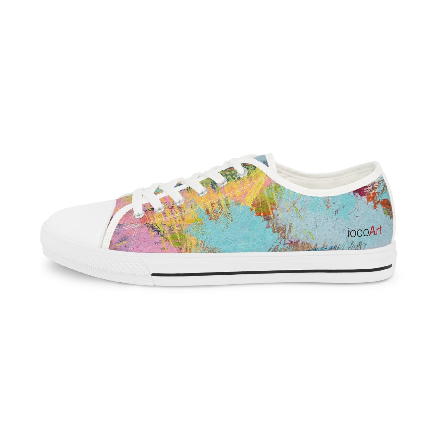 Flickering Shards - Men's Low Top Sneakers