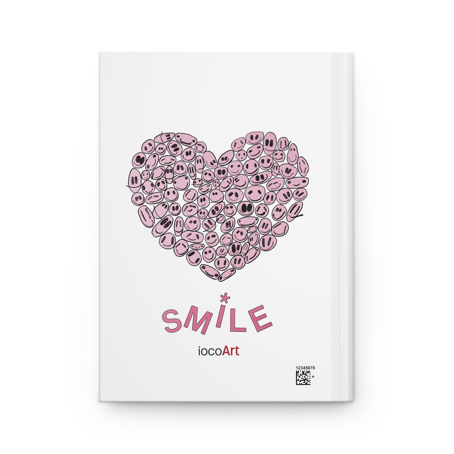 PINK Heart SMILES - Hardcover Journal