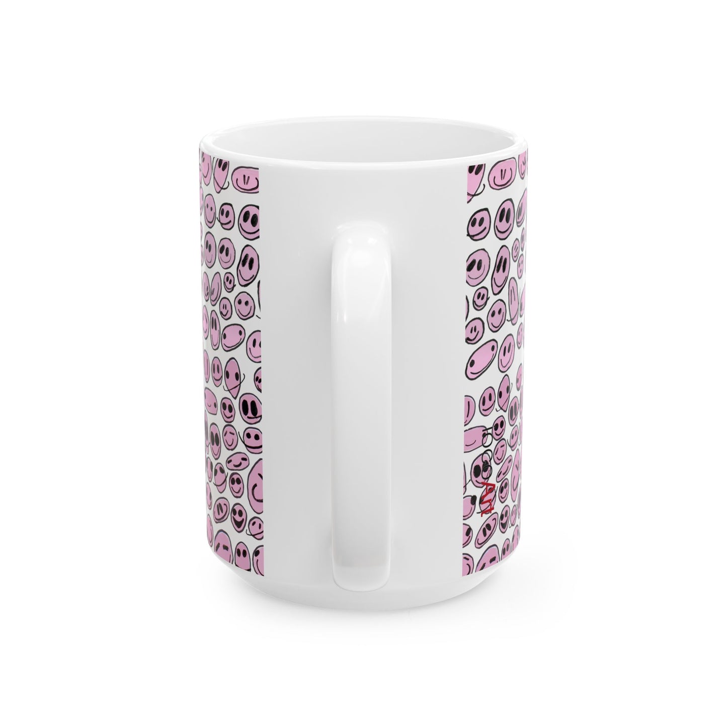 PINK SMILES - Ceramic Mug, (11oz, 15oz)
