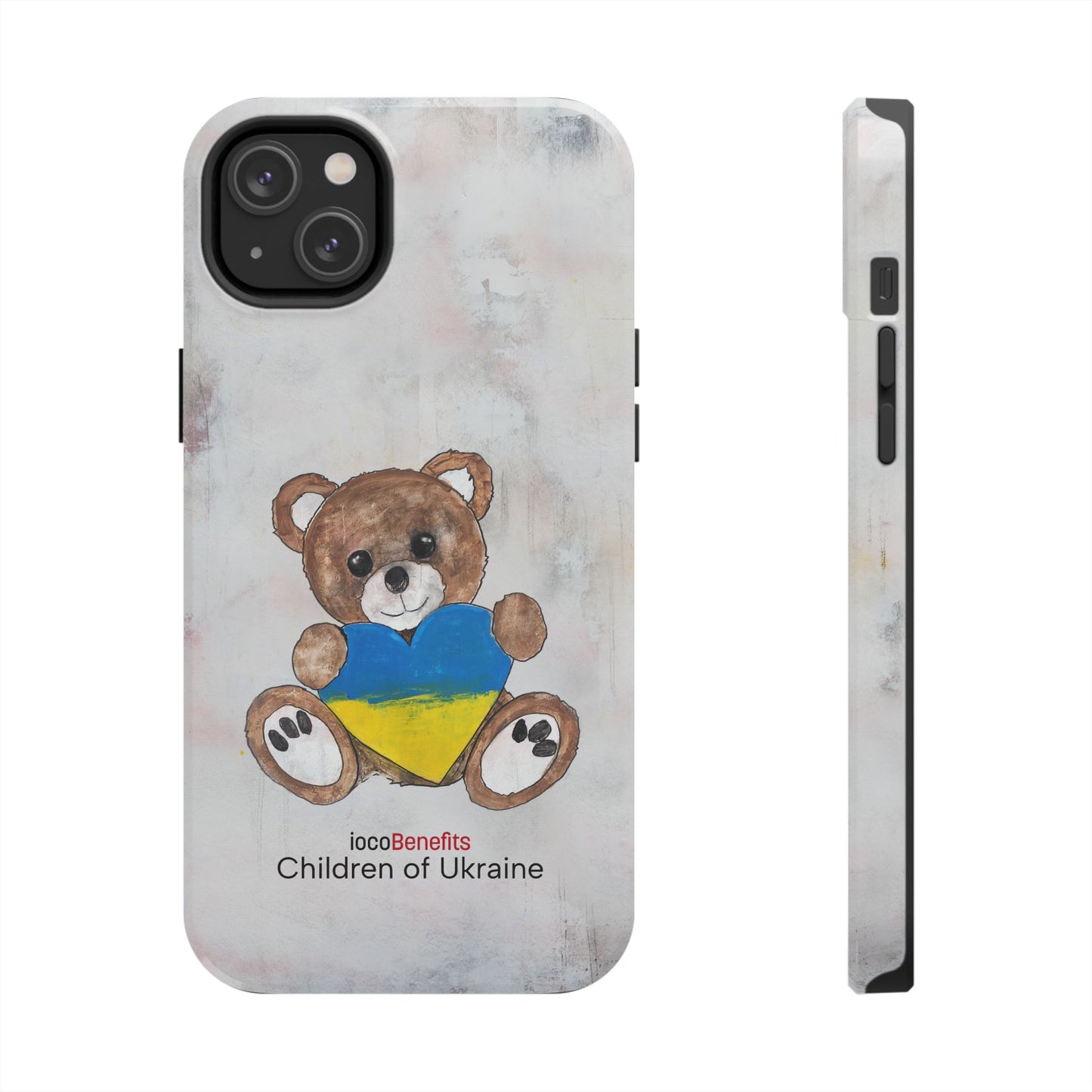 Teddy Bear Brown, Ukraine Heart - Tough Phone Cases