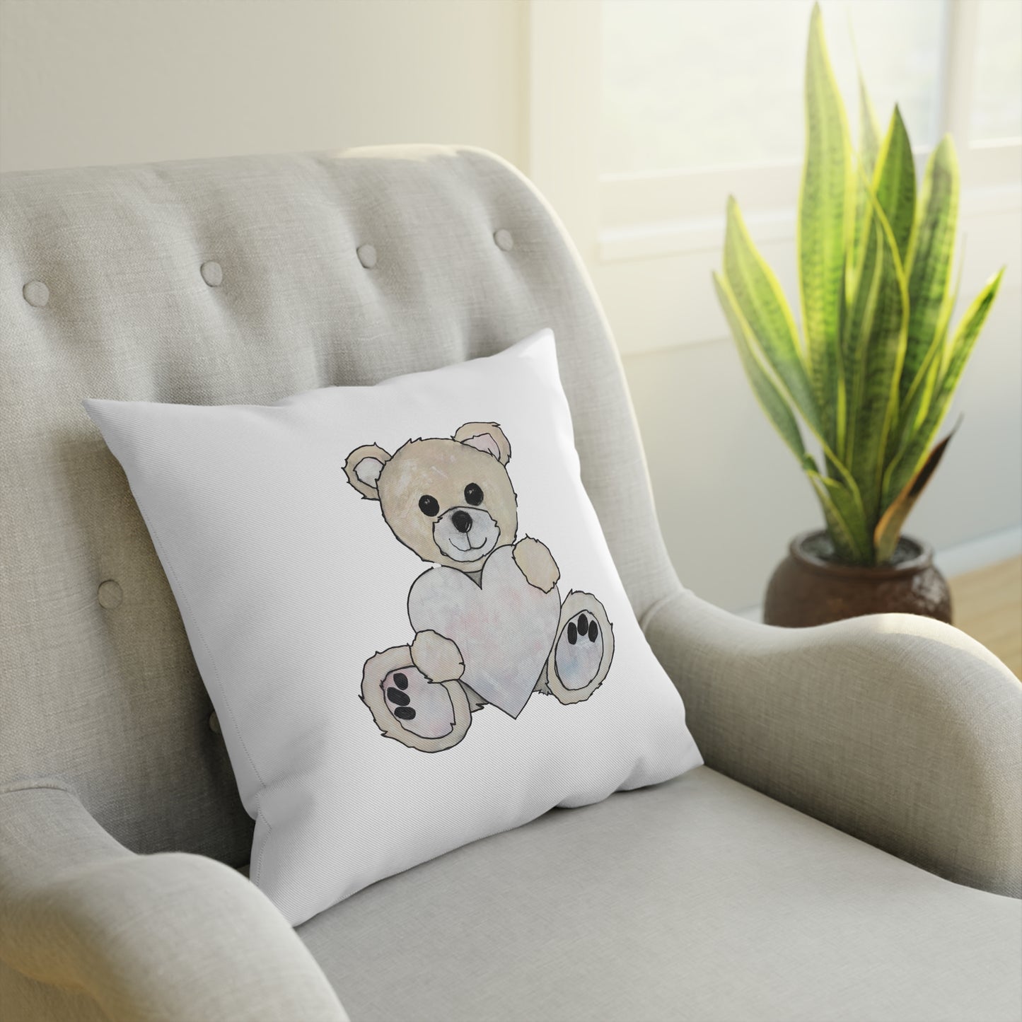 Teddy Bear, Blonde - Cushion