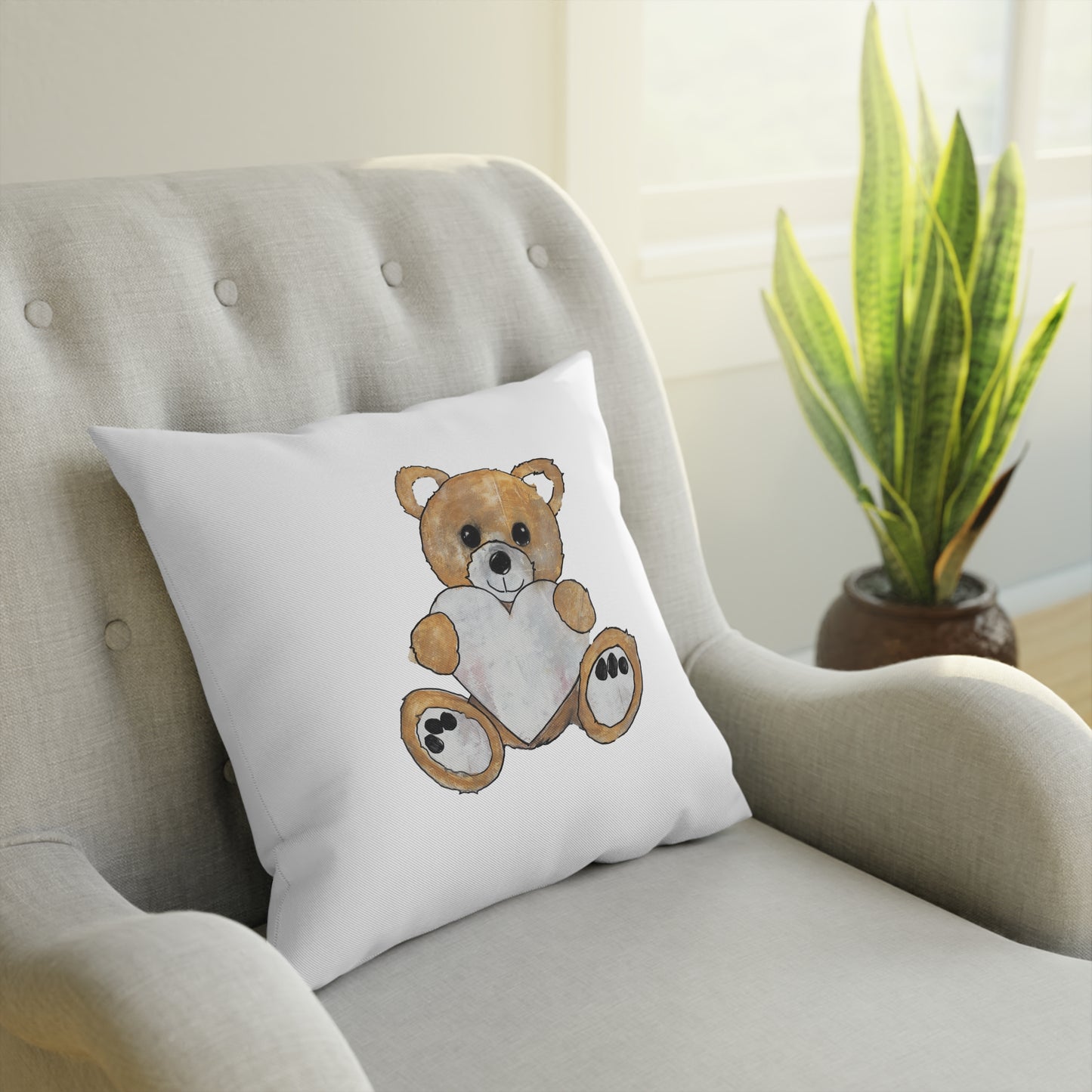 Teddy Bear, Golden - Cushion