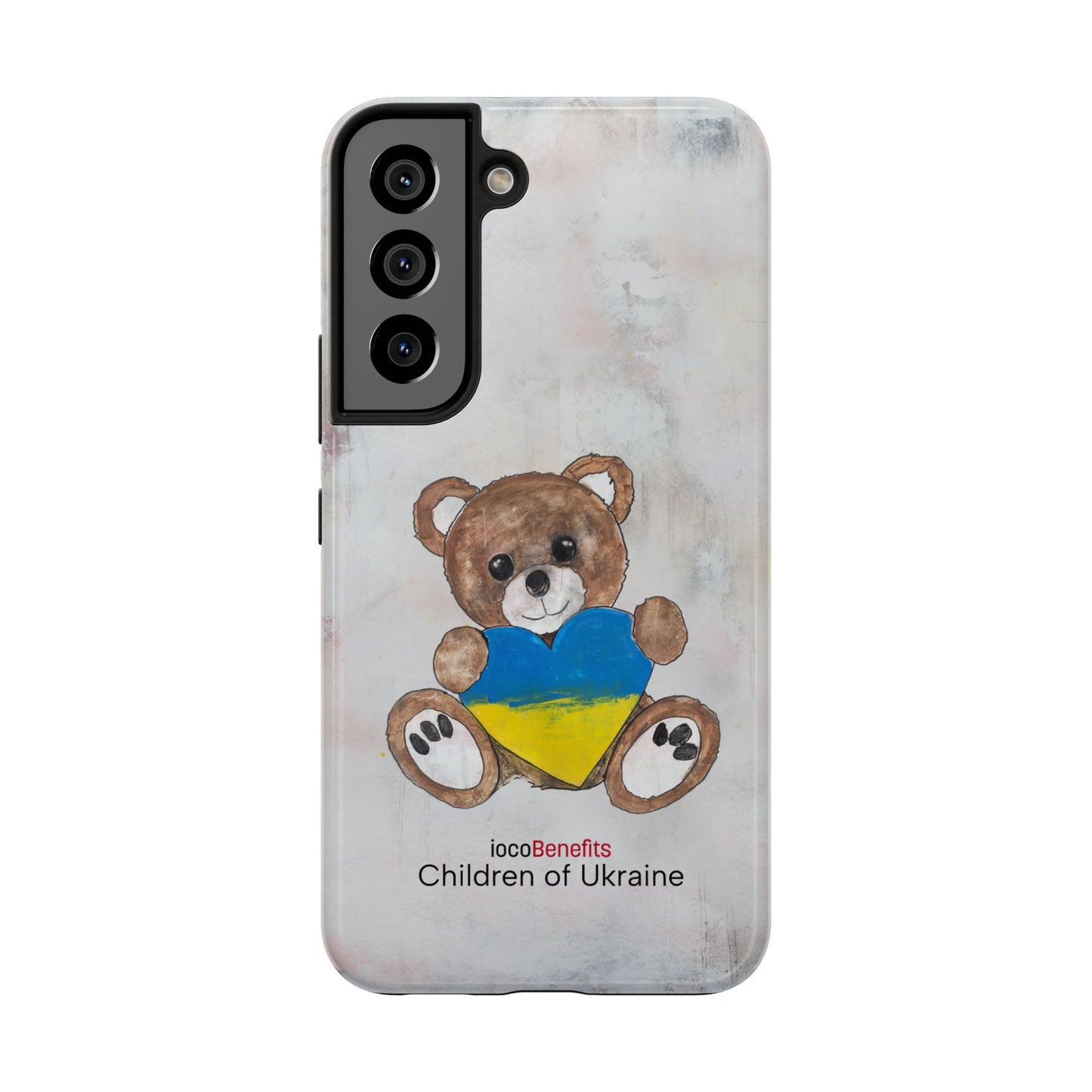 Teddy Bear Brown, Ukraine Heart - Tough Phone Cases