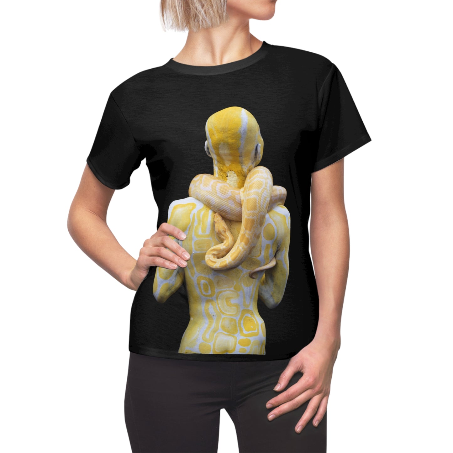 Albino Burmese Python - Women's Cut & Sew Tee