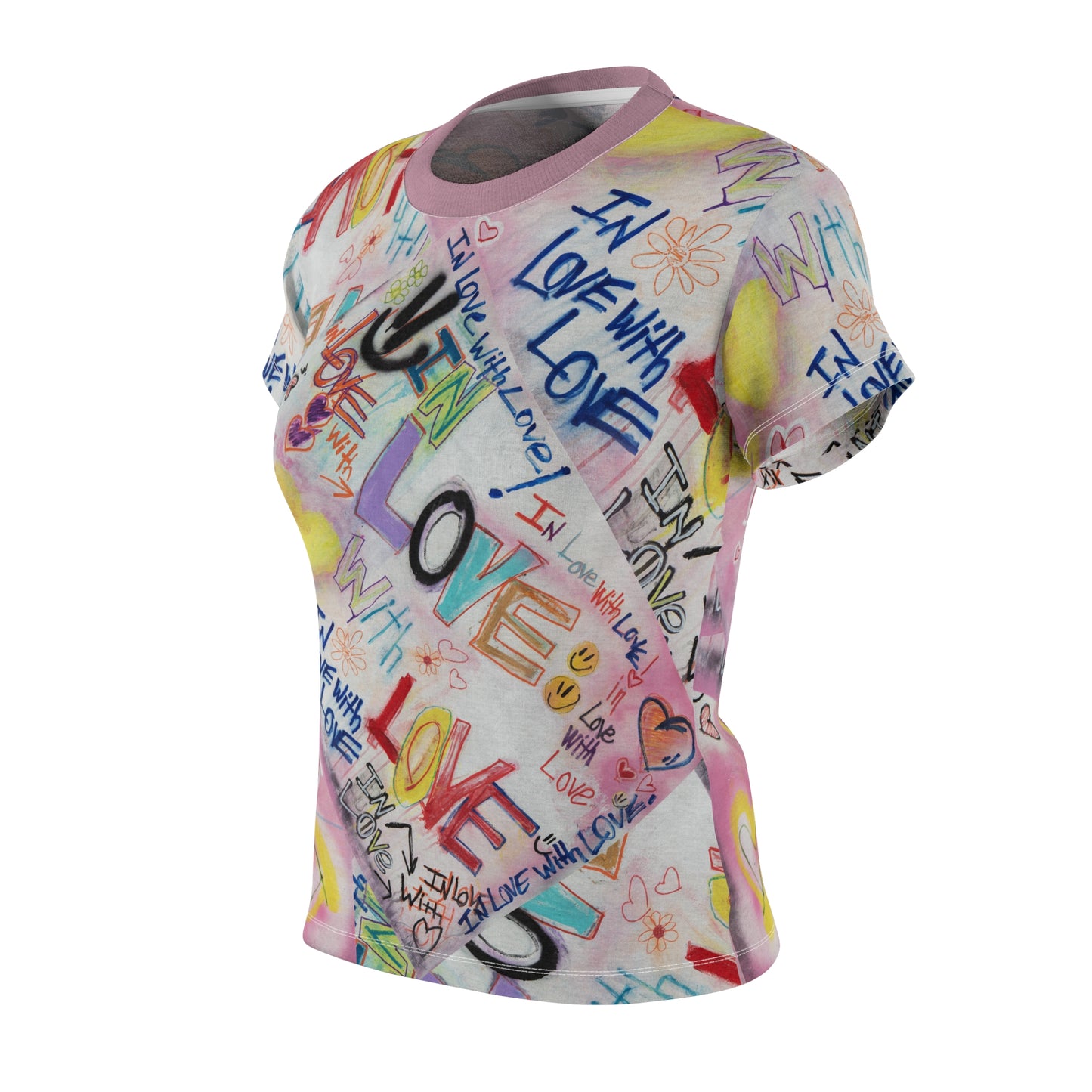 In Love with Love - Women's Cut & Sew Tee
