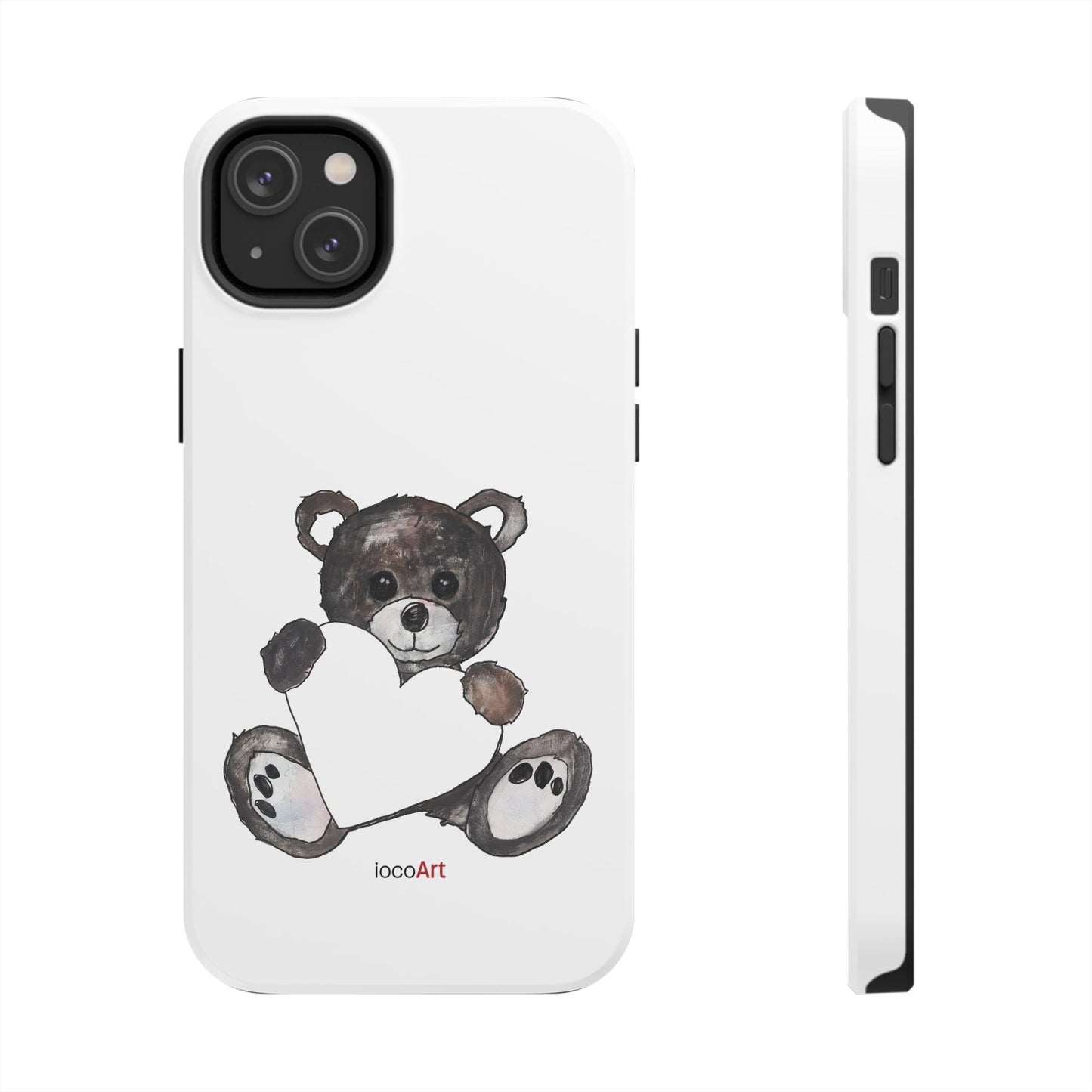 Teddy Bear, BlackBrown - Tough Phone Cases