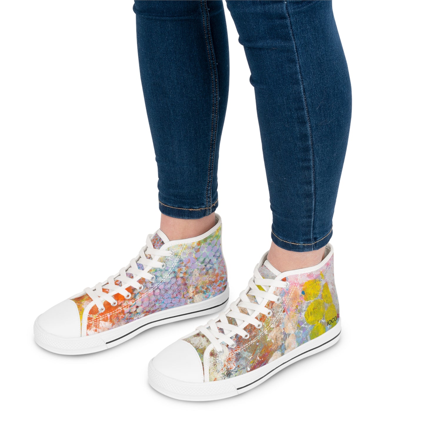 Flickering Sequins - Women's High Top Sneakers