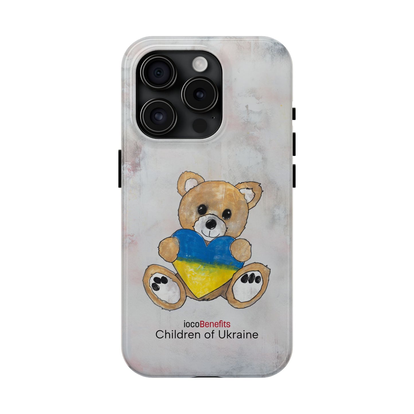 Teddy Bear Golden, Ukraine Heart - Tough Phone Cases