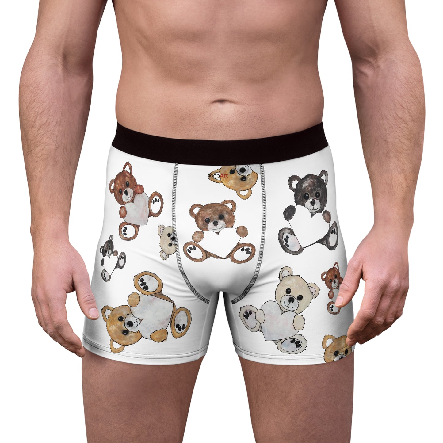 Teddy Bear Hearts - Men's Boxer Briefs