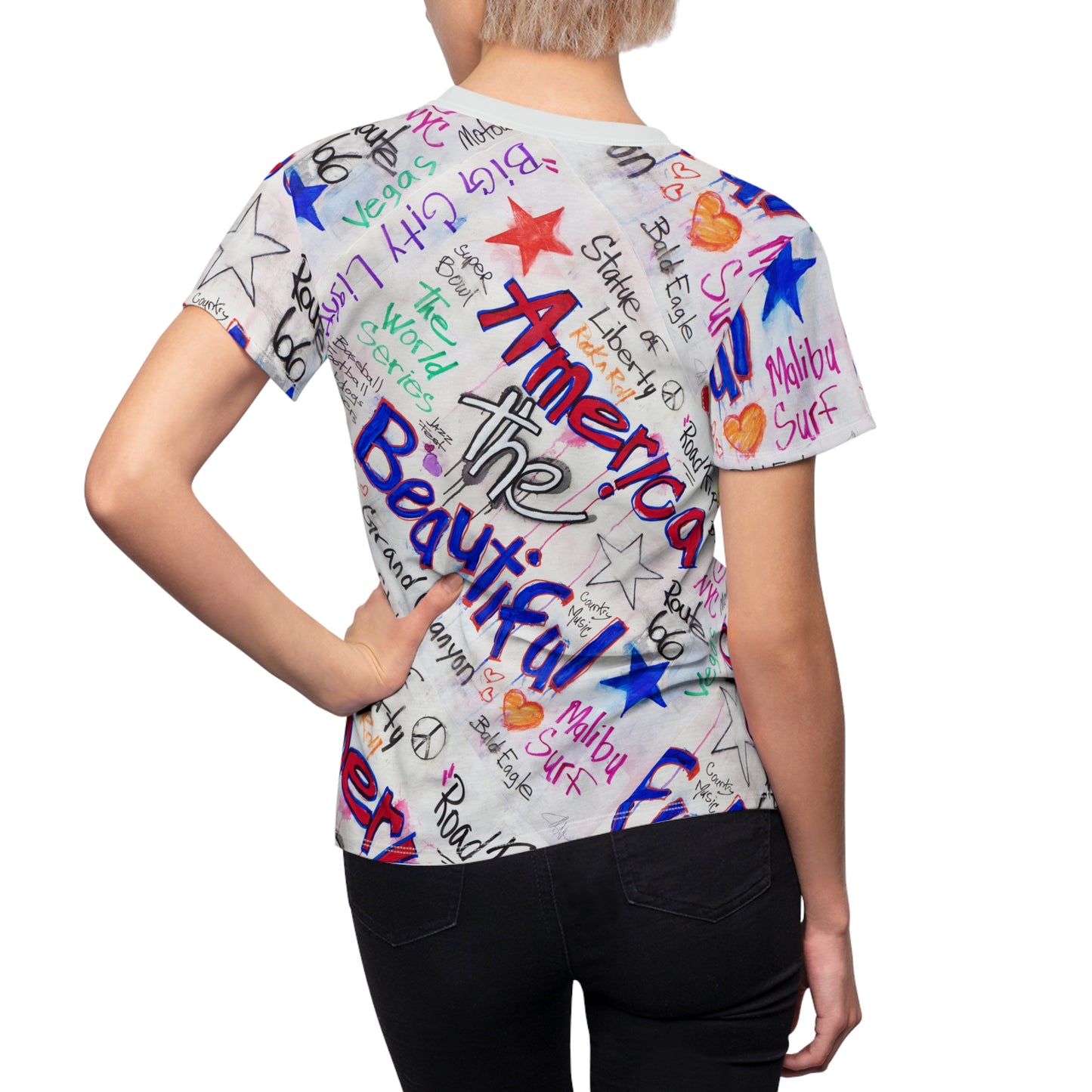 America the Beautiful - Women's Cut & Sew Tee