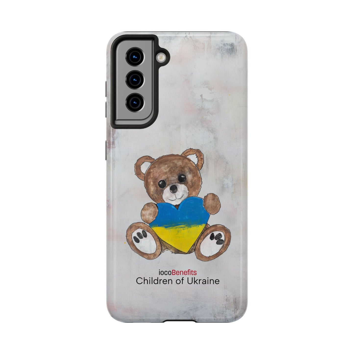 Teddy Bear Brown, Ukraine Heart - Tough Phone Cases