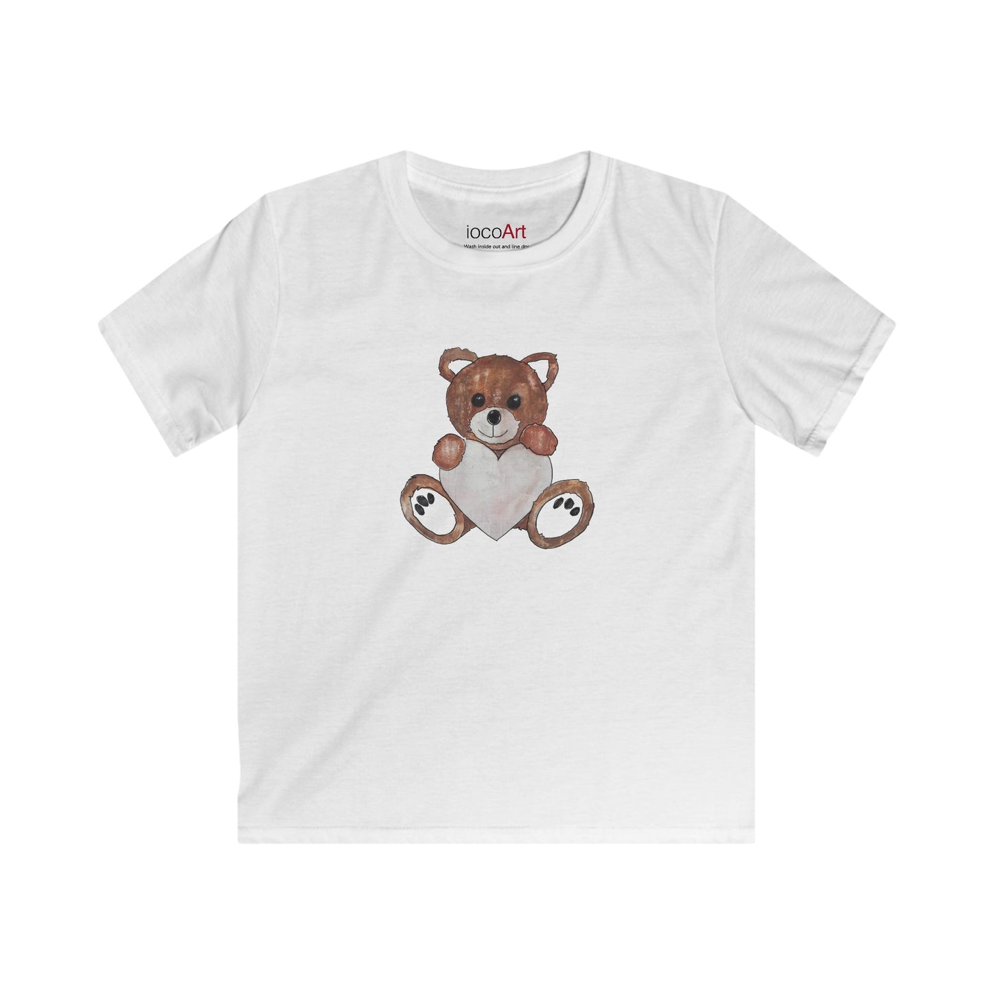 Teddy Bear RedBrown - Kids Softstyle Tee