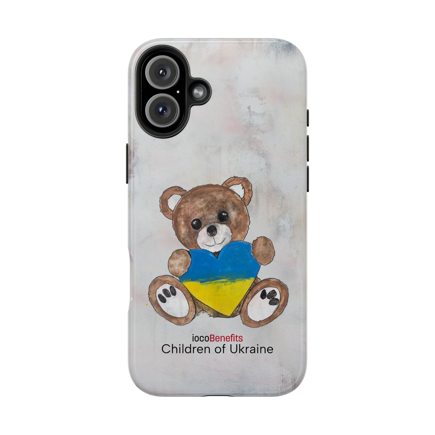 Teddy Bear Brown, Ukraine Heart - Tough Phone Cases