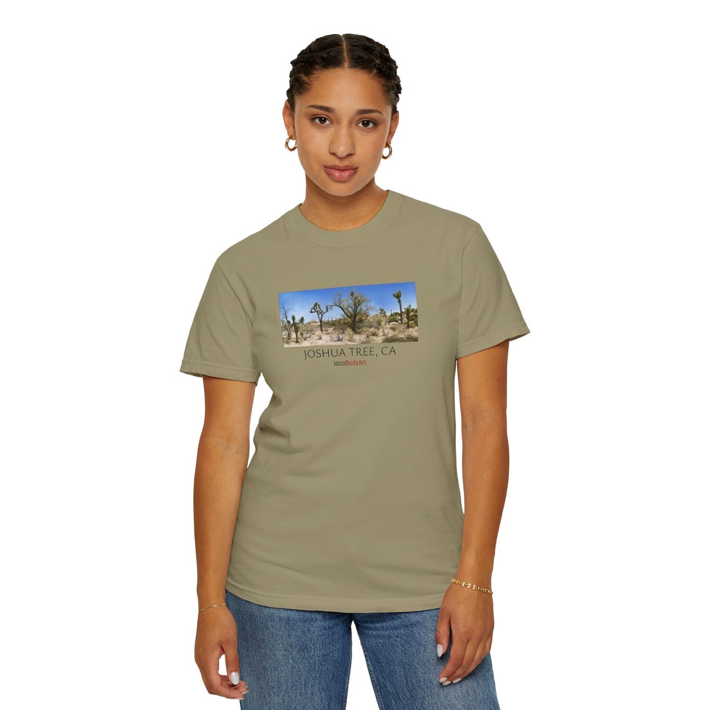 Joshua Tree, (Khaki) - Women's Cotton Tee