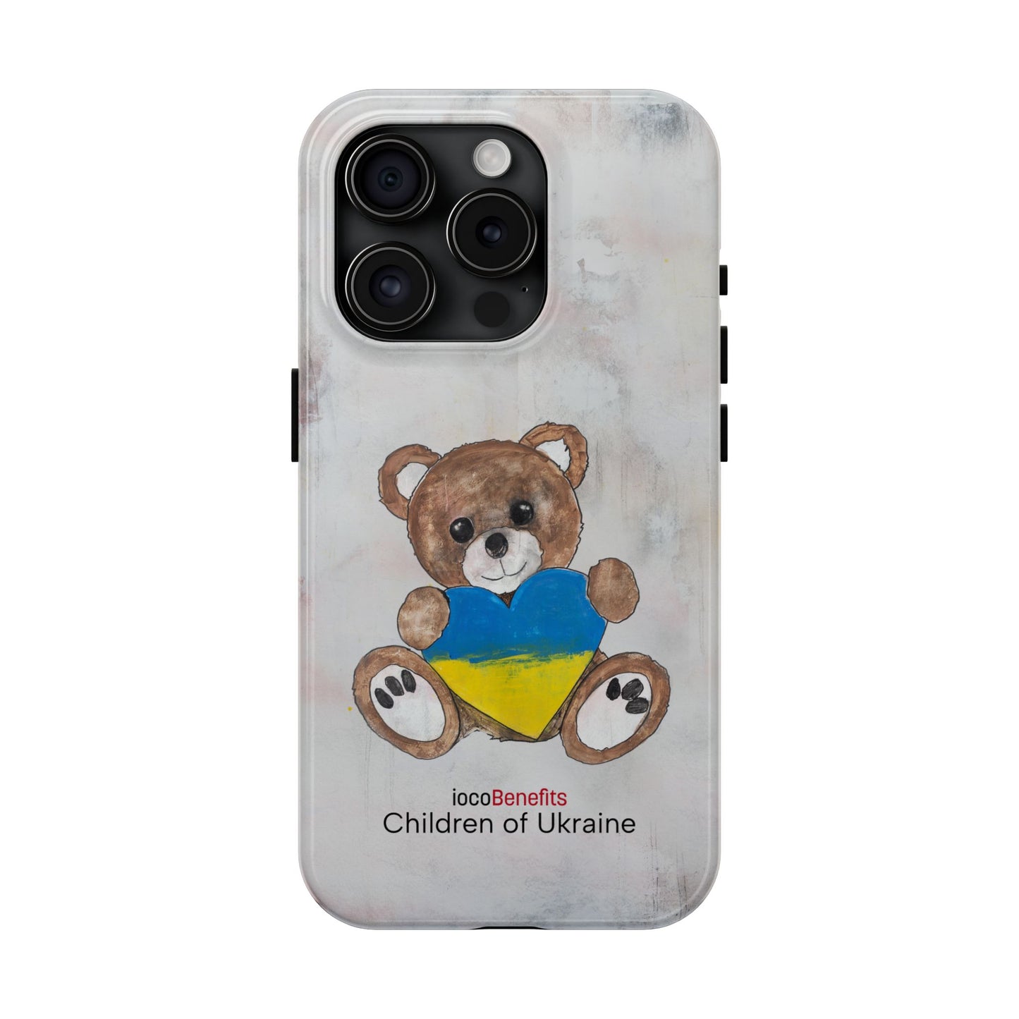 Teddy Bear Brown, Ukraine Heart - Tough Phone Cases
