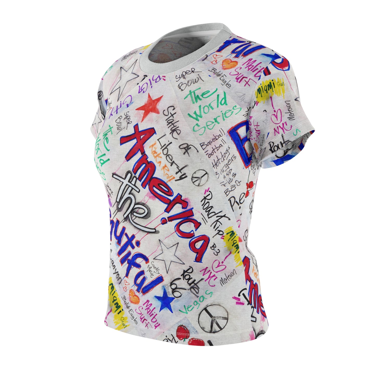 America the Beautiful - Women's Cut & Sew Tee