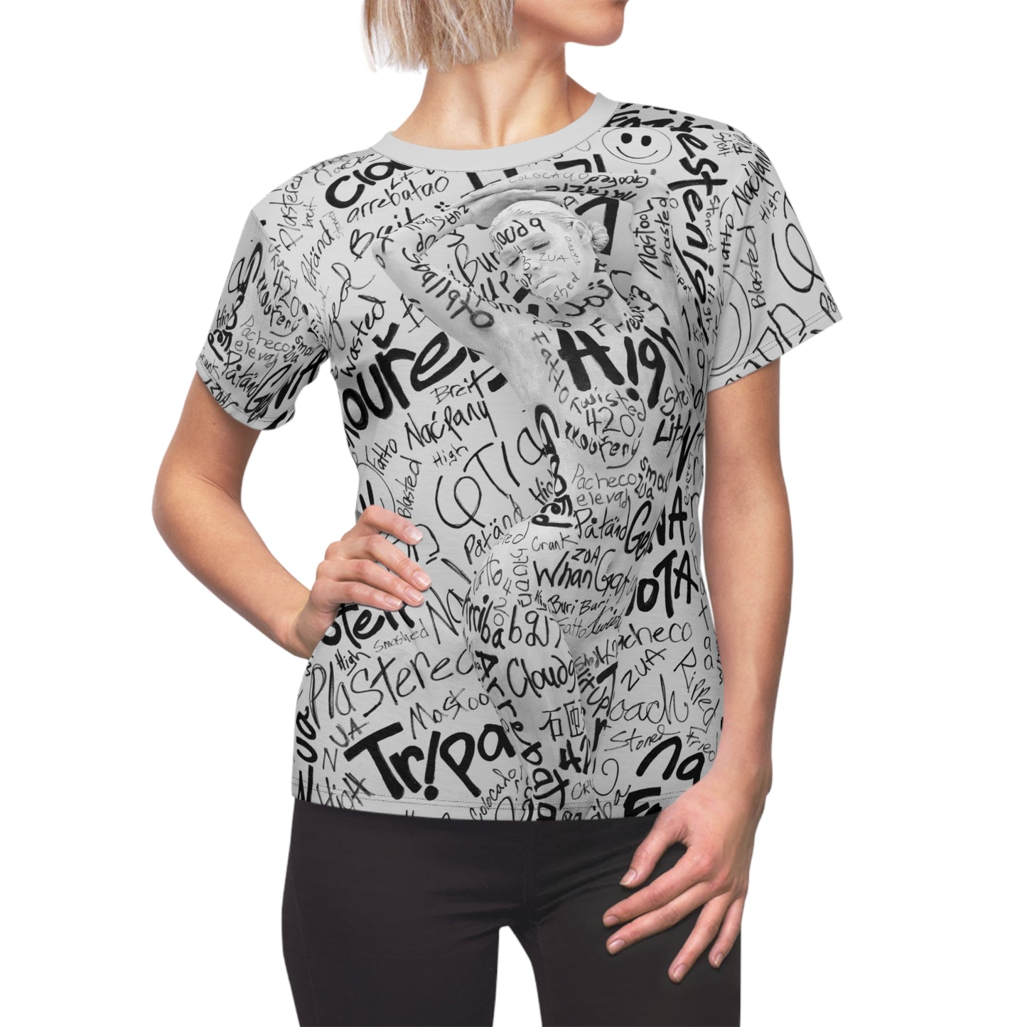 High Around the World, Female - Women's Cut & Sew Tee