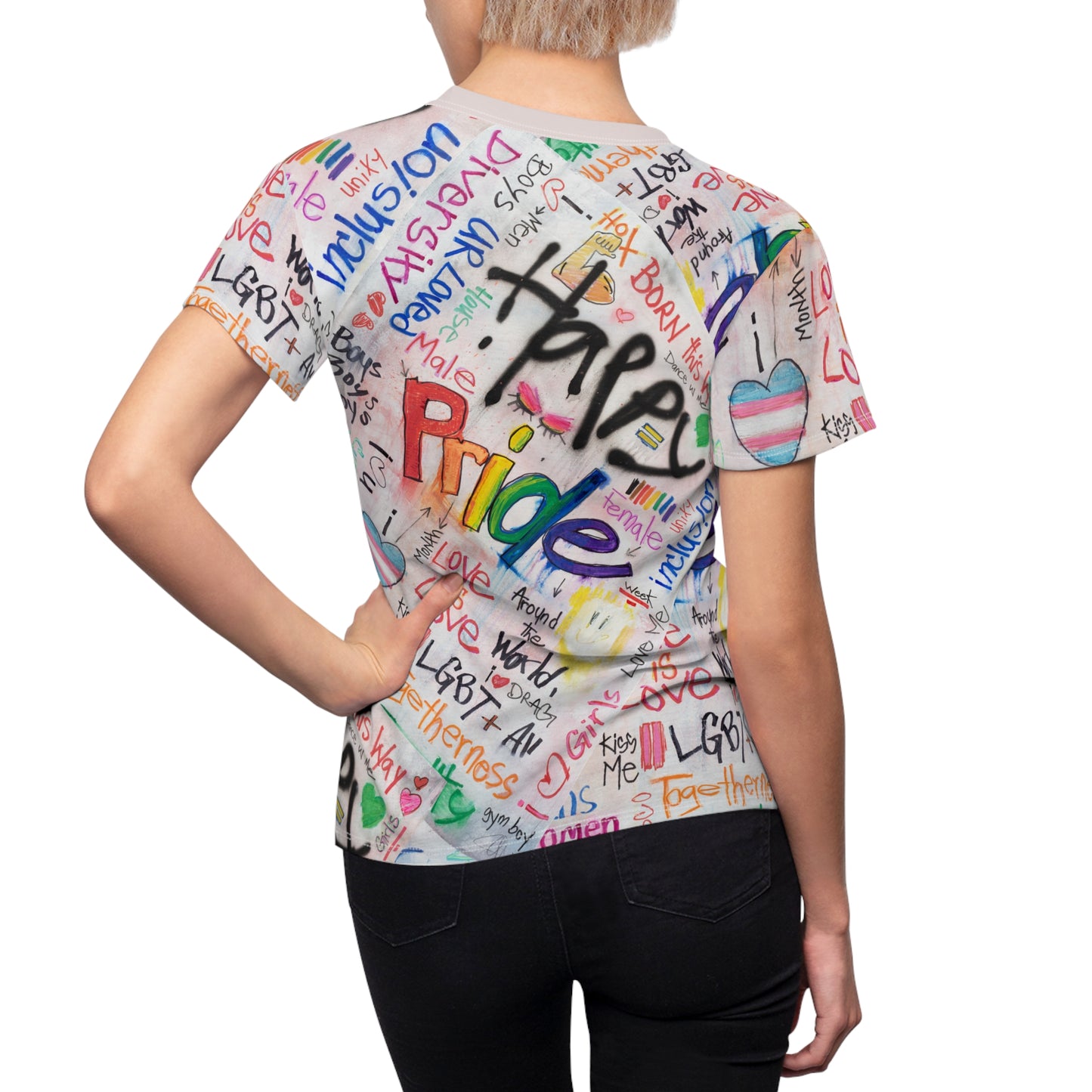 Happy Pride - Women's Cut & Sew Tee