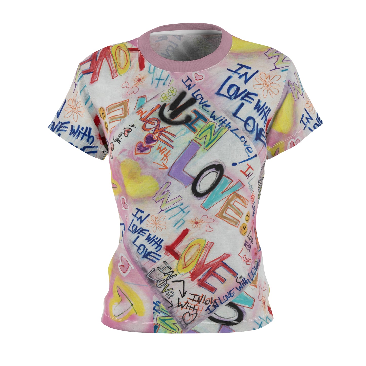 In Love with Love - Women's Cut & Sew Tee