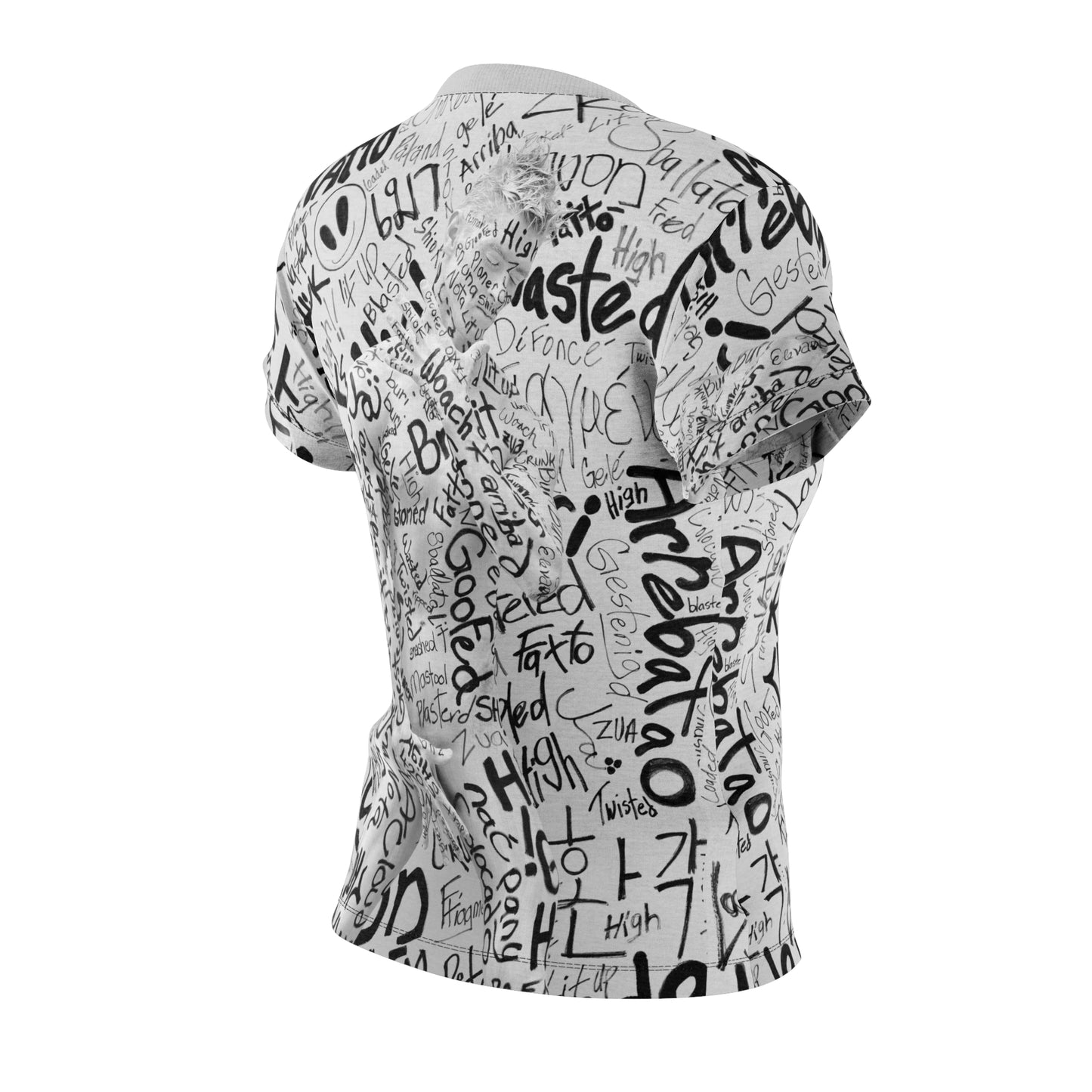 High Around the World, Male - Women's Cut & Sew Tee