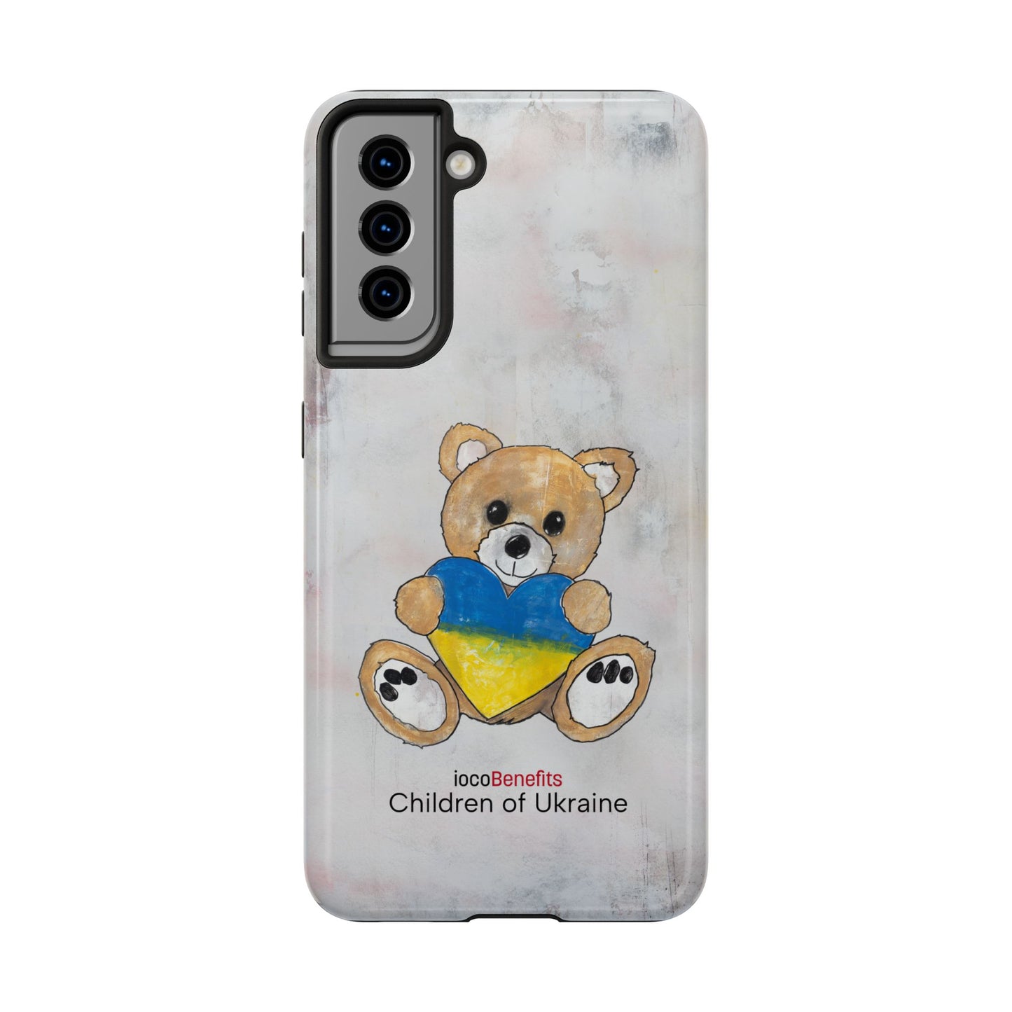 Teddy Bear Golden, Ukraine Heart - Tough Phone Cases