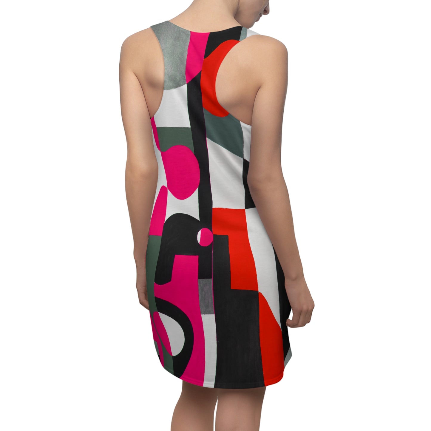 Fitting In, MagentaRed-Racerback Dress