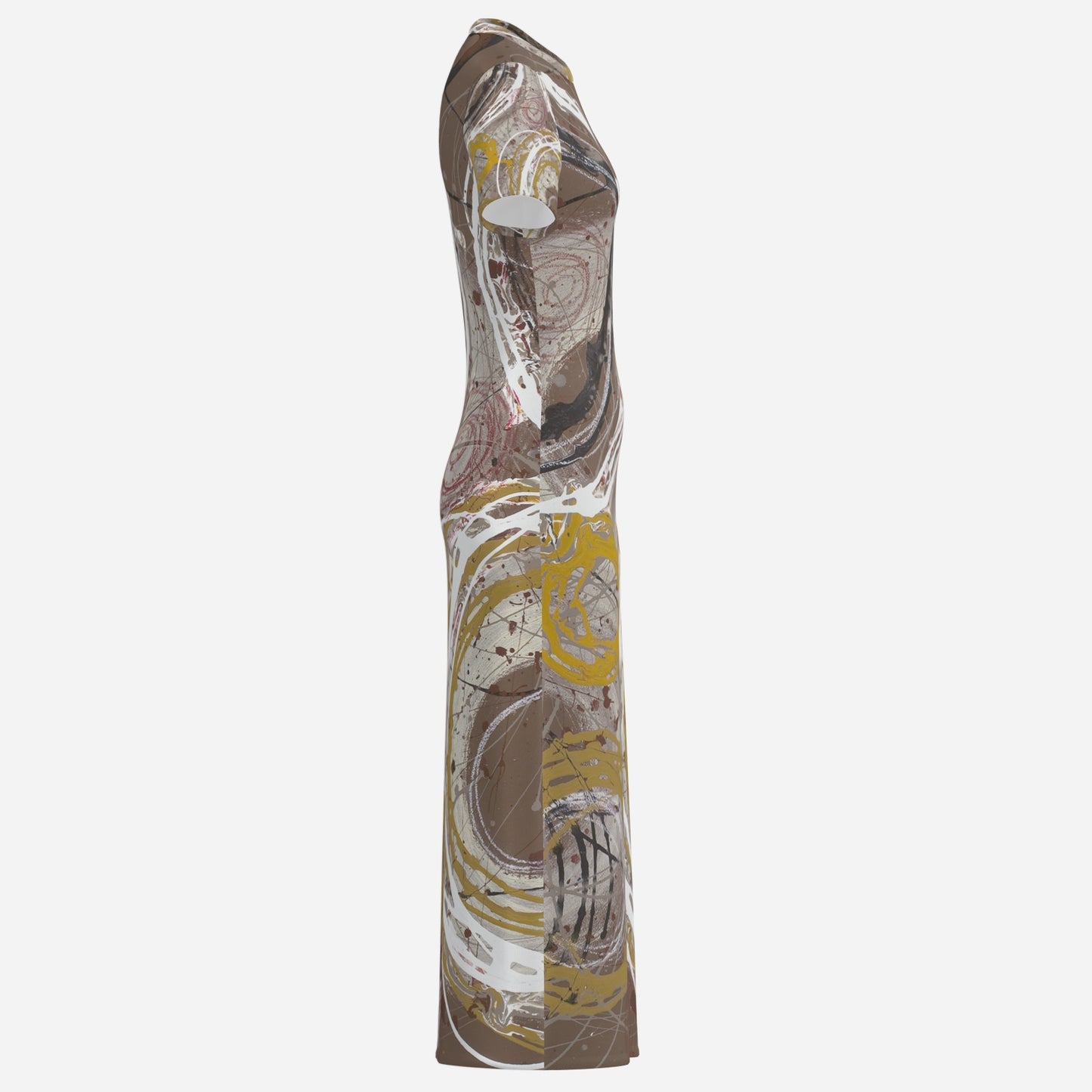 Celestial Spirals, l - full length (SL) dress