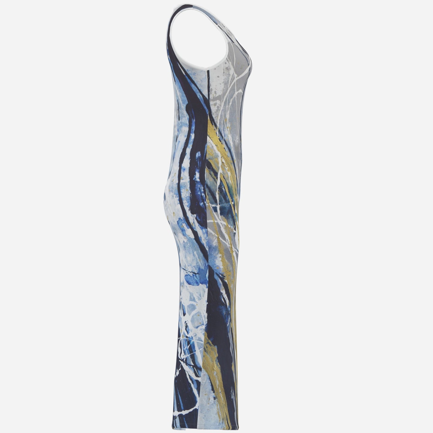 Oceanic Geyser - full length dress