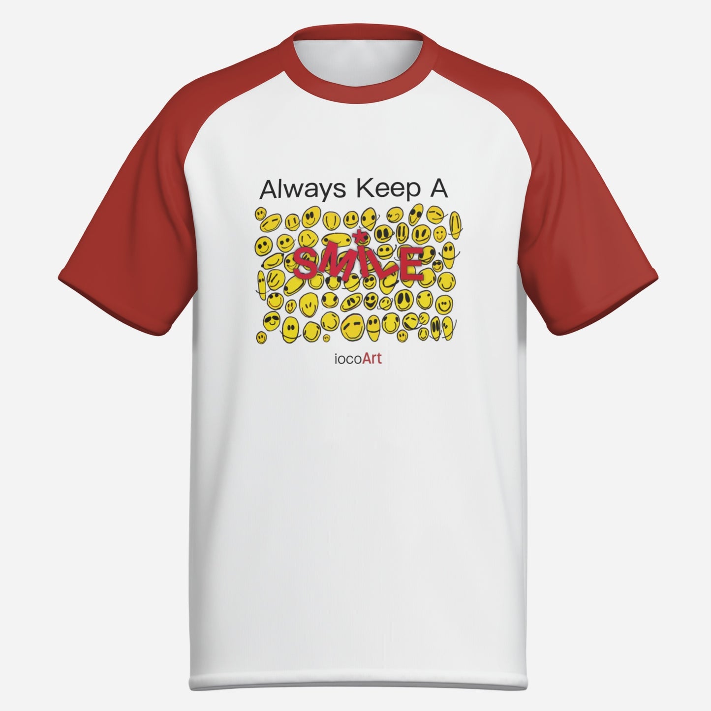 Always Keep A SMILE, YELLOW (RSL) - Men's T-Shirt
