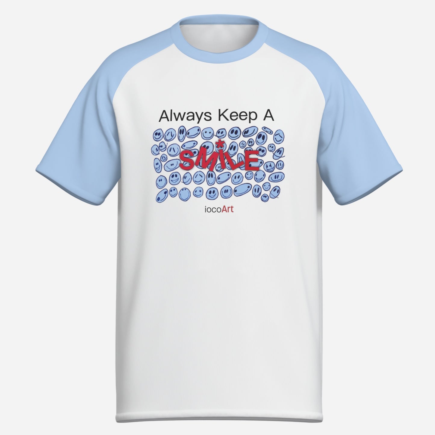 Always Keep A SMILE, BLUE (BluSL) - Men's T-Shirt