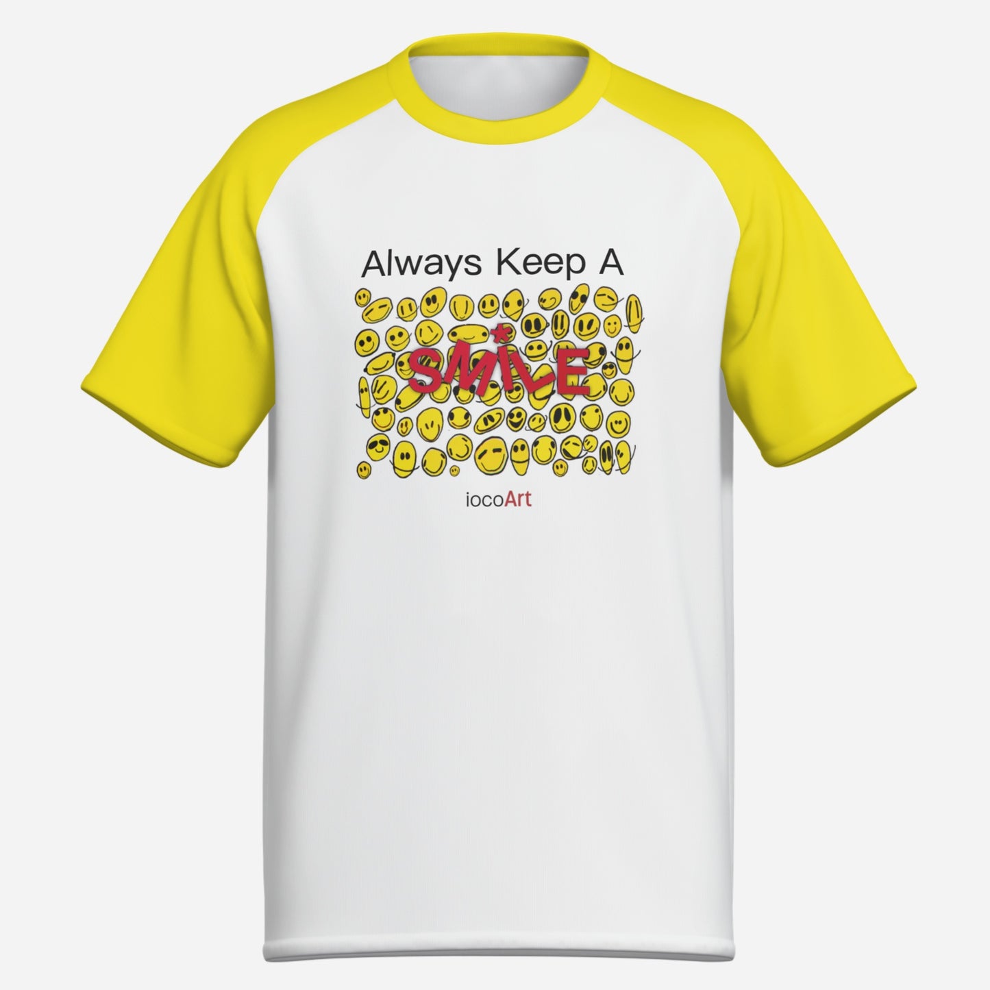 Always Keep A SMILE, YELLOW (YSL) - Men's T-Shirt