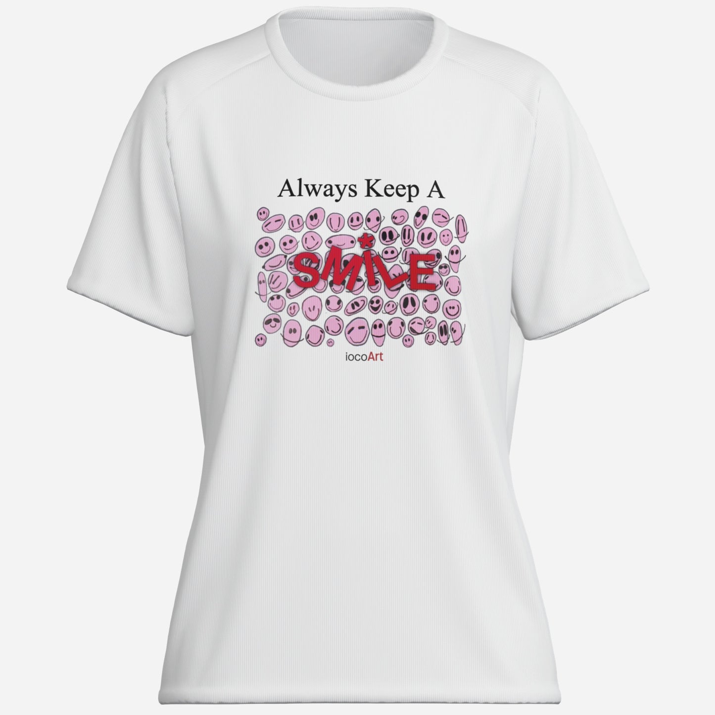Always Keep A SMILE, PINK - Women's T-Shirt