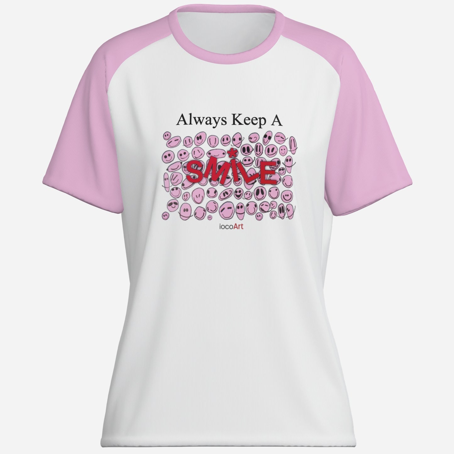 Always Keep A SMILE, PINK (PSL) Women's T-Shirt