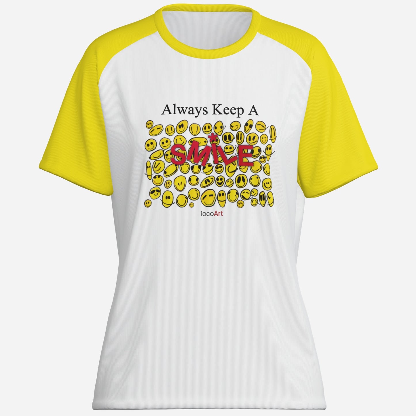 Always Keep A SMILE, YELLOW (YSL) - Women's T-Shirt