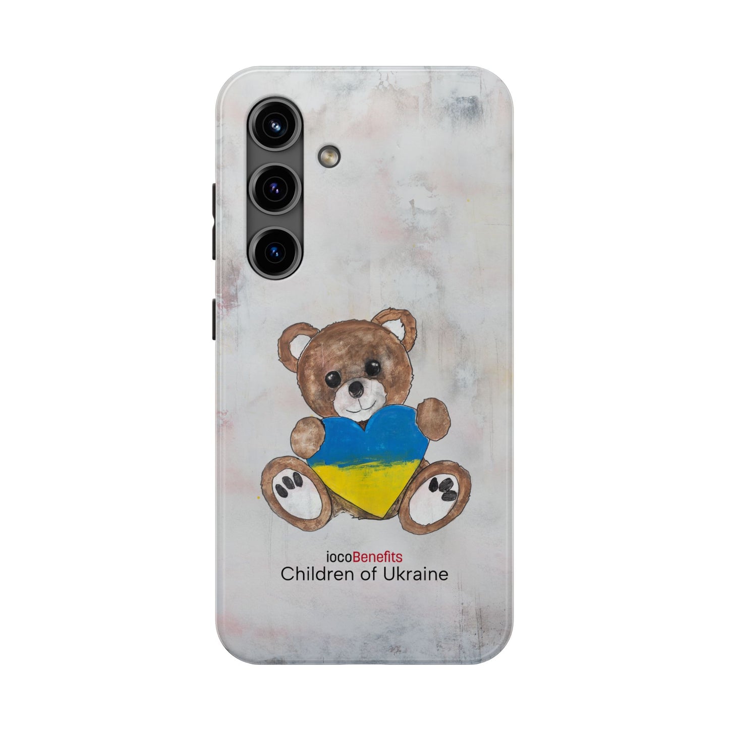 Teddy Bear Brown, Ukraine Heart - Tough Phone Cases