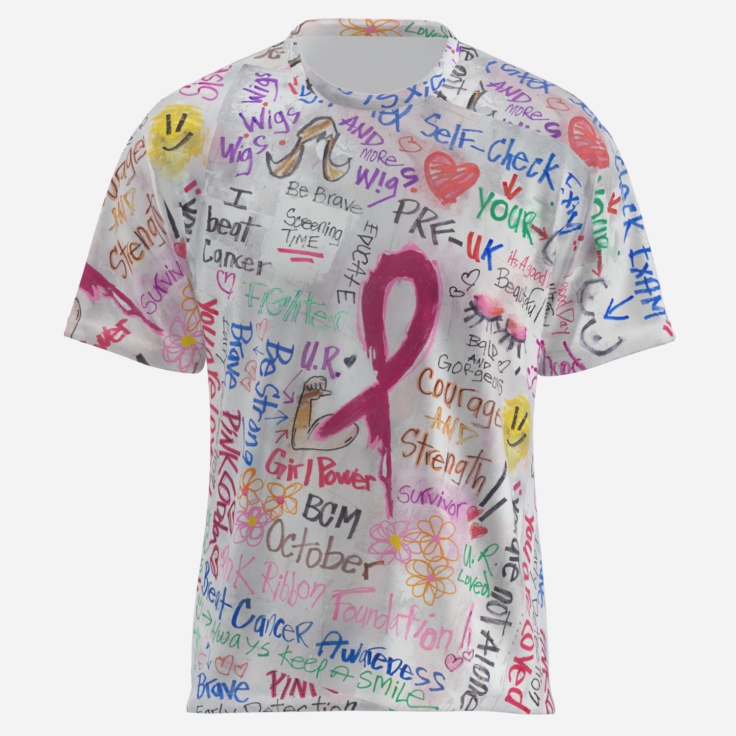 PRF-Breast Cancer Awareness-Men's O Neck T-Shirt