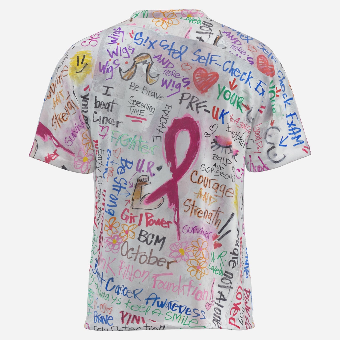 PRF-Breast Cancer Awareness-Men's O Neck T-Shirt