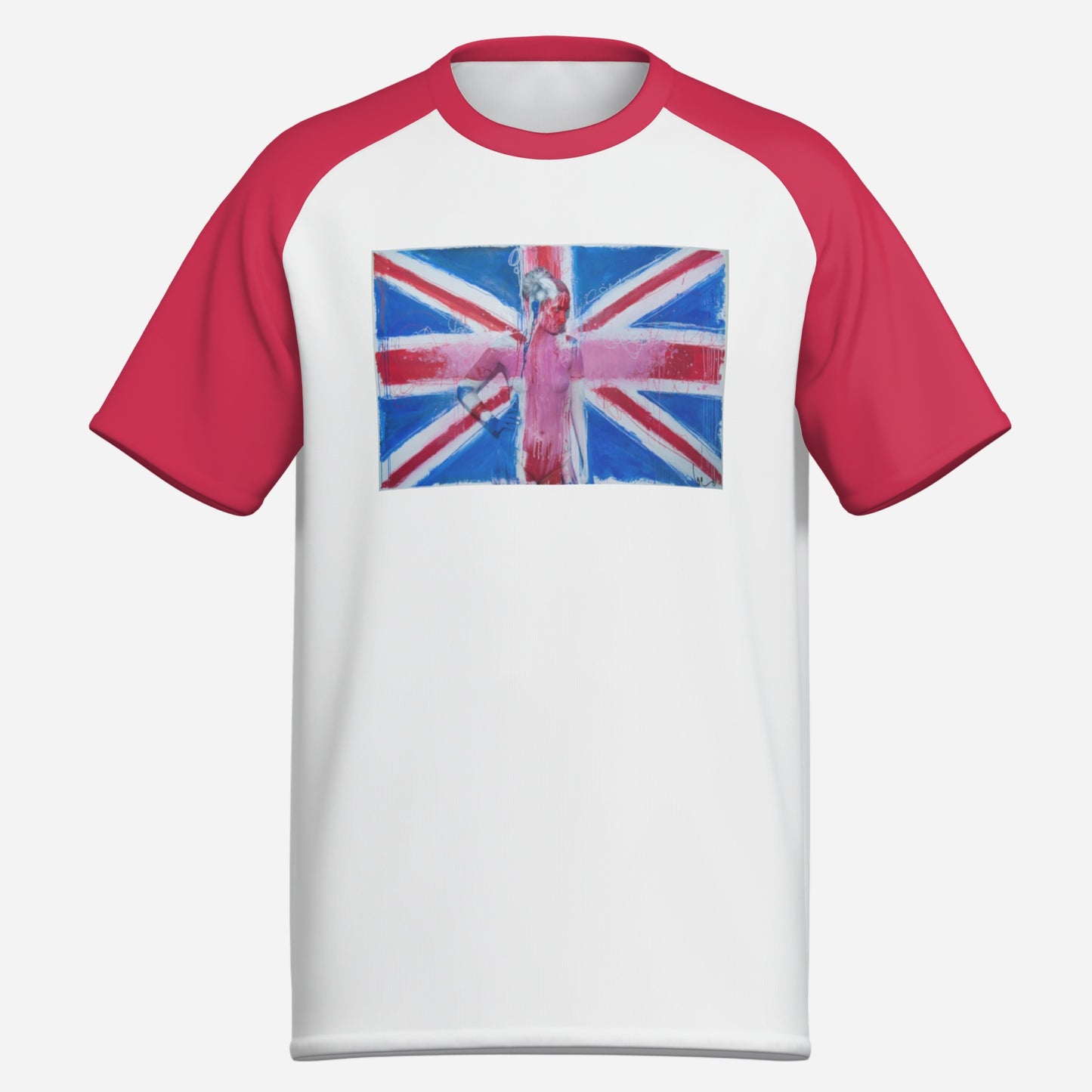 PINK Union Jack-(RSL)-Men's T-shirt