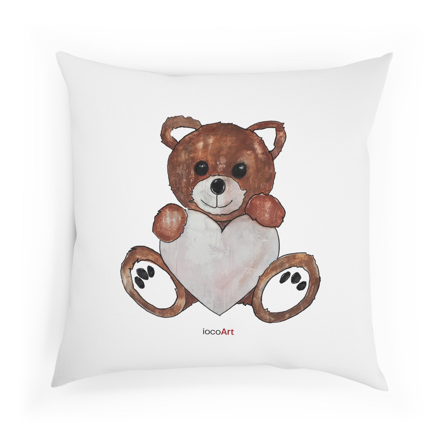 Teddy Bear, RedBrown - Cushion