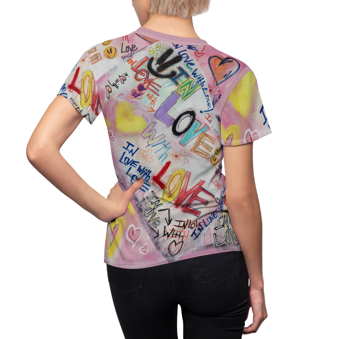 In Love with Love - Women's Cut & Sew Tee