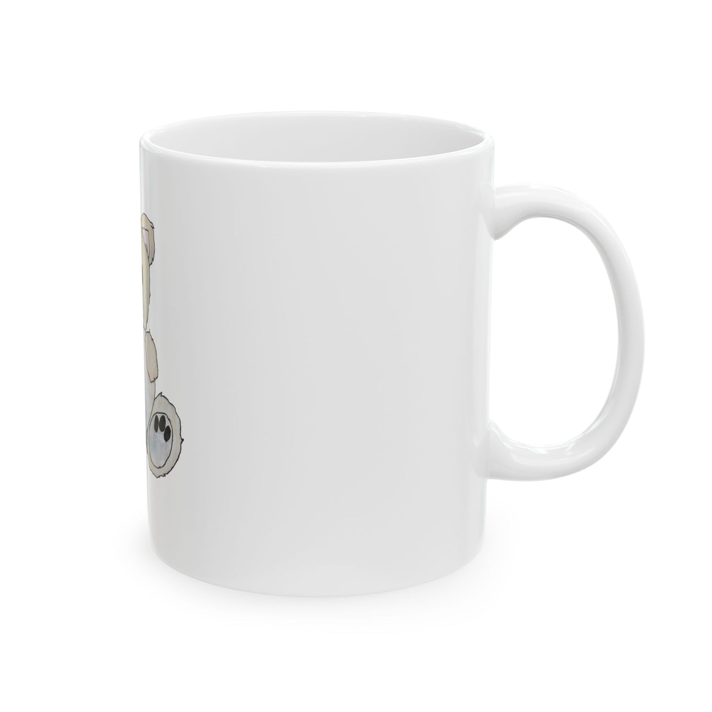 Teddy Bear, Blonde - Ceramic Mug, (11oz, 15oz)